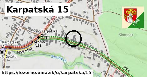 Karpatská 15, Lozorno