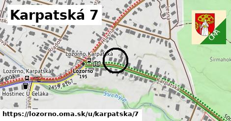 Karpatská 7, Lozorno