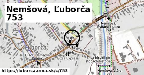Nemšová, Ľuborča <span class="supisne">753</span>