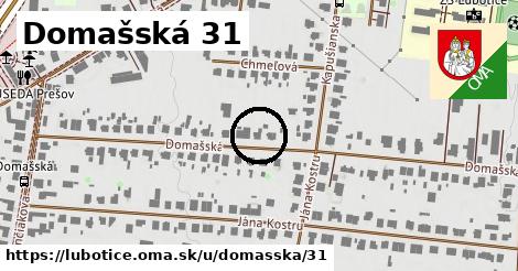 Domašská 31, Ľubotice