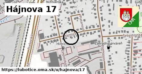 Hájnova 17, Ľubotice