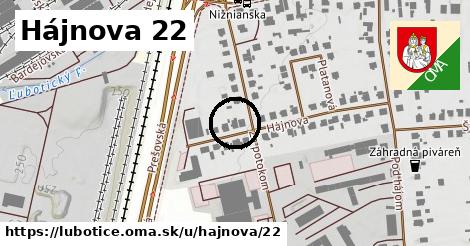 Hájnova 22, Ľubotice