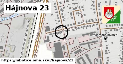 Hájnova 23, Ľubotice