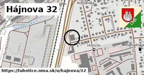 Hájnova 32, Ľubotice