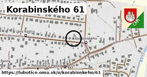 Korabinského 61, Ľubotice