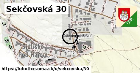 Sekčovská 30, Ľubotice