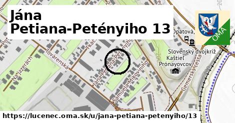 Jána Petiana-Petényiho 13, Lučenec