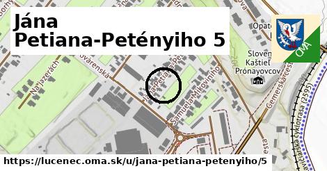 Jána Petiana-Petényiho 5, Lučenec