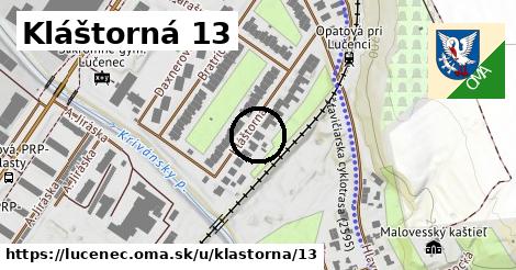 Kláštorná 13, Lučenec