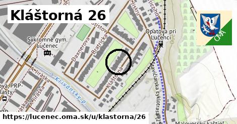 Kláštorná 26, Lučenec