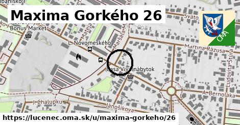 Maxima Gorkého 26, Lučenec