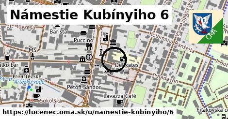 Námestie Kubínyiho 6, Lučenec