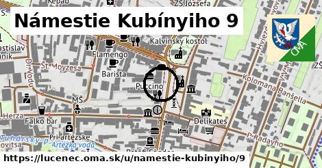 Námestie Kubínyiho 9, Lučenec