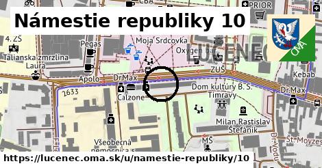 Námestie republiky 10, Lučenec