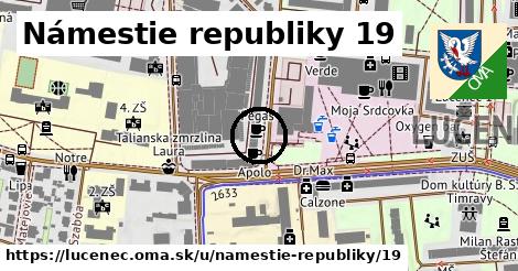 Námestie republiky 19, Lučenec