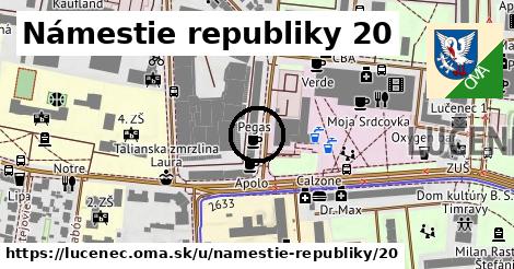 Námestie republiky 20, Lučenec