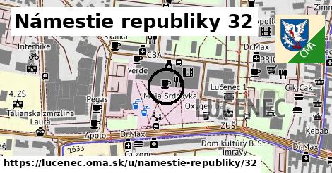 Námestie republiky 32, Lučenec