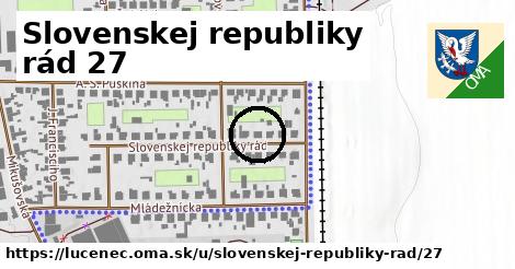 Slovenskej republiky rád 27, Lučenec