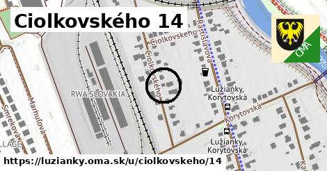 Ciolkovského 14, Lužianky