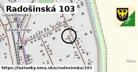 Radošinská 103, Lužianky