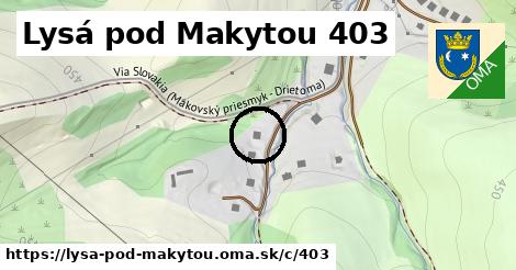 Lysá pod Makytou <span class="supisne">403</span>