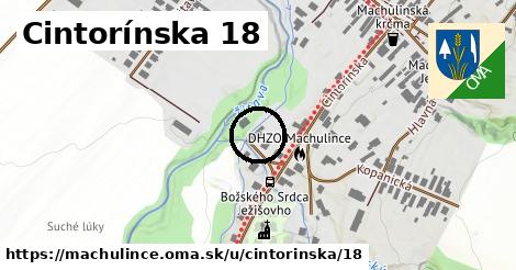 Cintorínska 18, Machulince