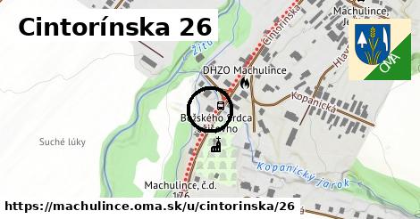 Cintorínska 26, Machulince