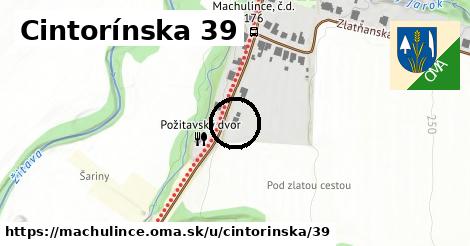 Cintorínska 39, Machulince