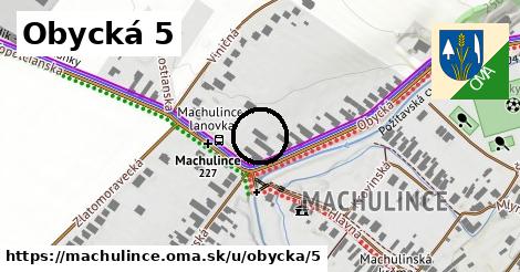 Obycká 5, Machulince