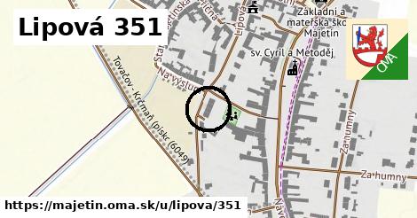 Lipová 351, Majetín