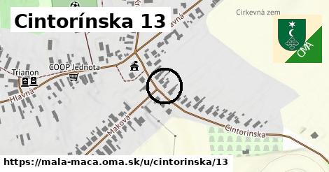 Cintorínska 13, Malá Mača