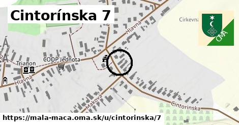 Cintorínska 7, Malá Mača