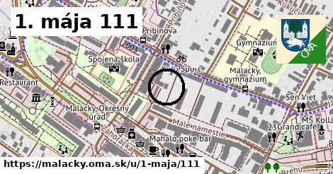 1. mája 111, Malacky