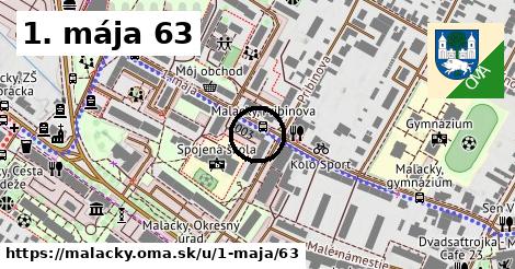 1. mája 63, Malacky