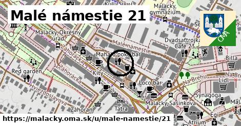 Malé námestie 21, Malacky