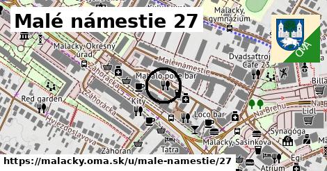 Malé námestie 27, Malacky