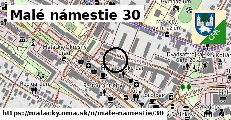 Malé námestie 30, Malacky