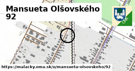 Mansueta Olšovského 92, Malacky
