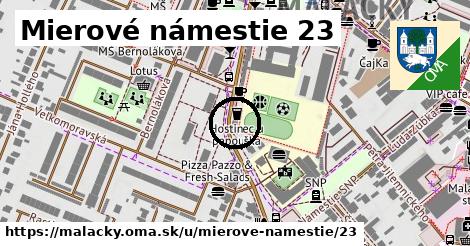 Mierové námestie 23, Malacky