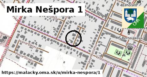 Mirka Nešpora 1, Malacky