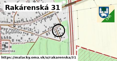 Rakárenská 31, Malacky