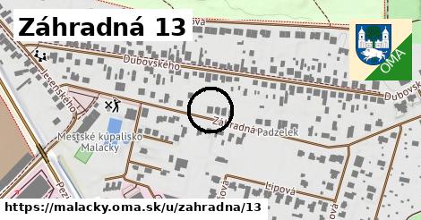Záhradná 13, Malacky