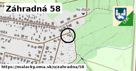 Záhradná 58, Malacky