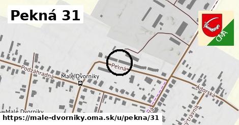 Pekná 31, Malé Dvorníky