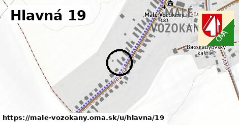 Hlavná 19, Malé Vozokany