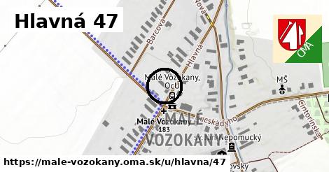 Hlavná 47, Malé Vozokany