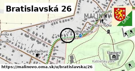 Bratislavská 26, Malinovo