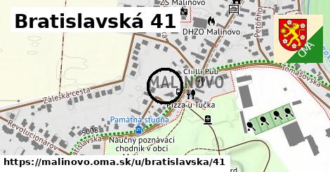 Bratislavská 41, Malinovo