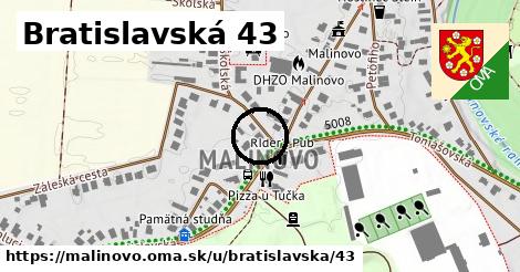 Bratislavská 43, Malinovo