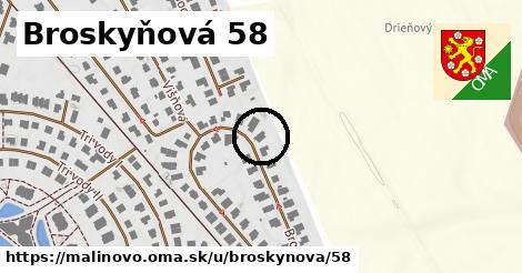 Broskyňová 58, Malinovo